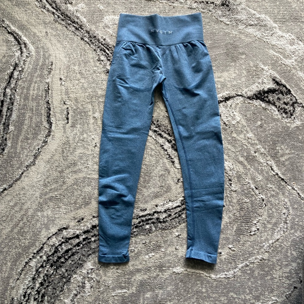 NVGTN Teal-Blue High-Rise Leggings